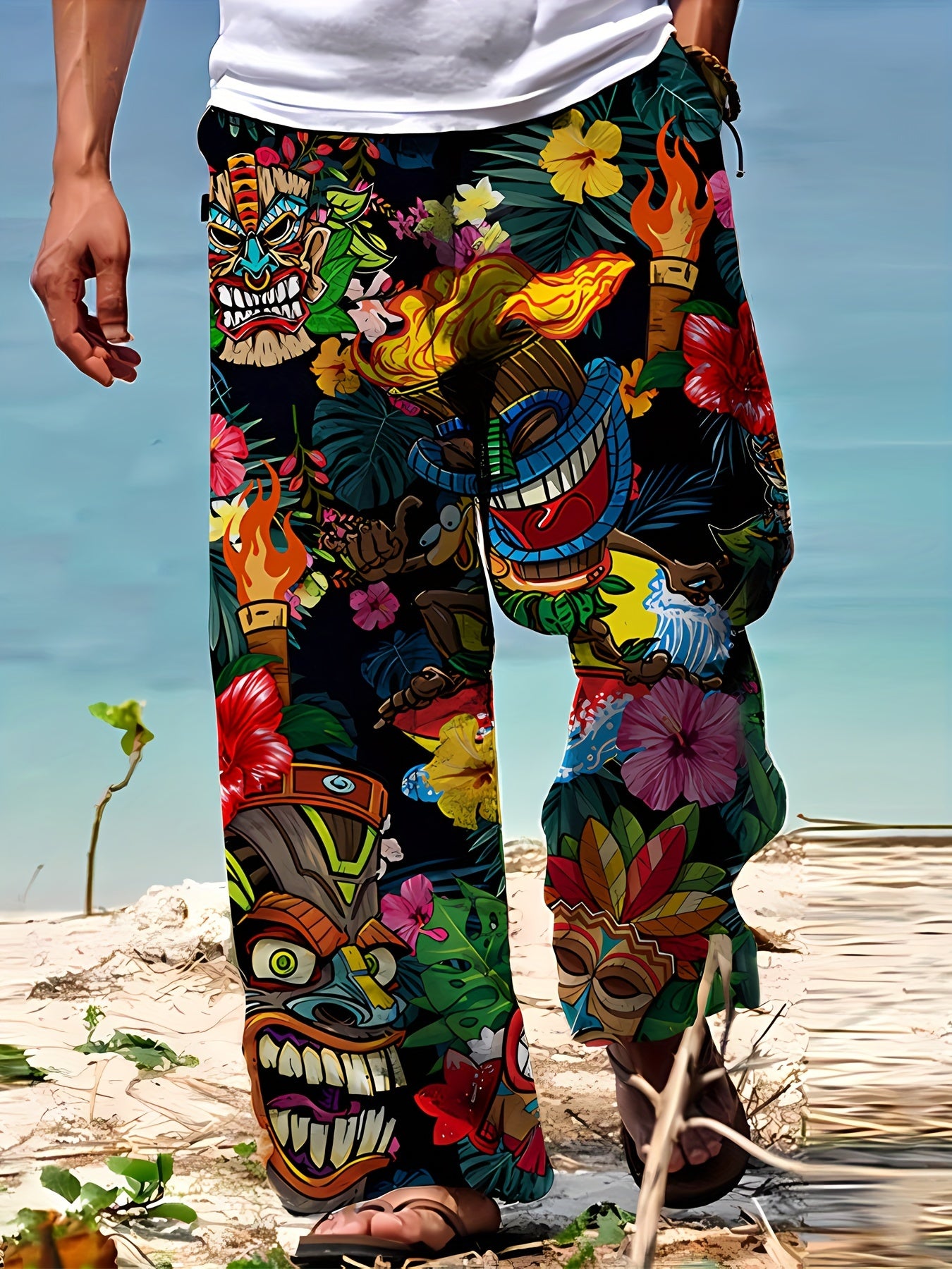 🌴 3D Beach Vibe Summer Pants 🌞