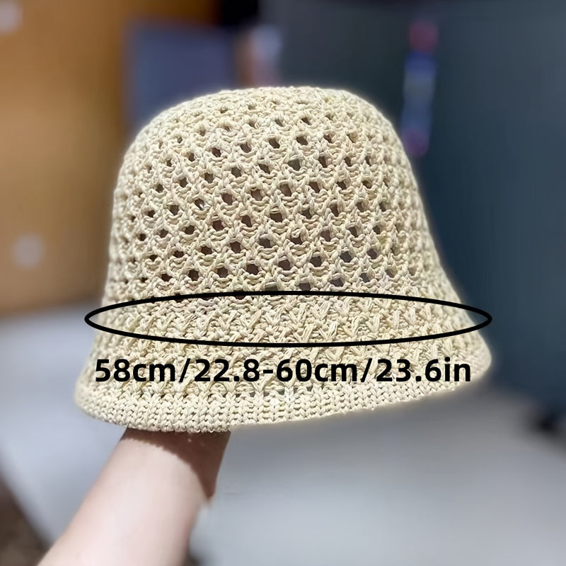 🌞 Women's Summer Sun Hat - Breathable Cotton Bucket Hat