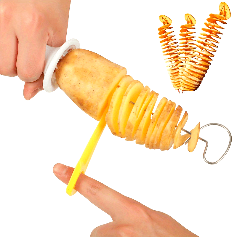 Twist & Slice Spiral Potato Slicer Set 🍟🔪