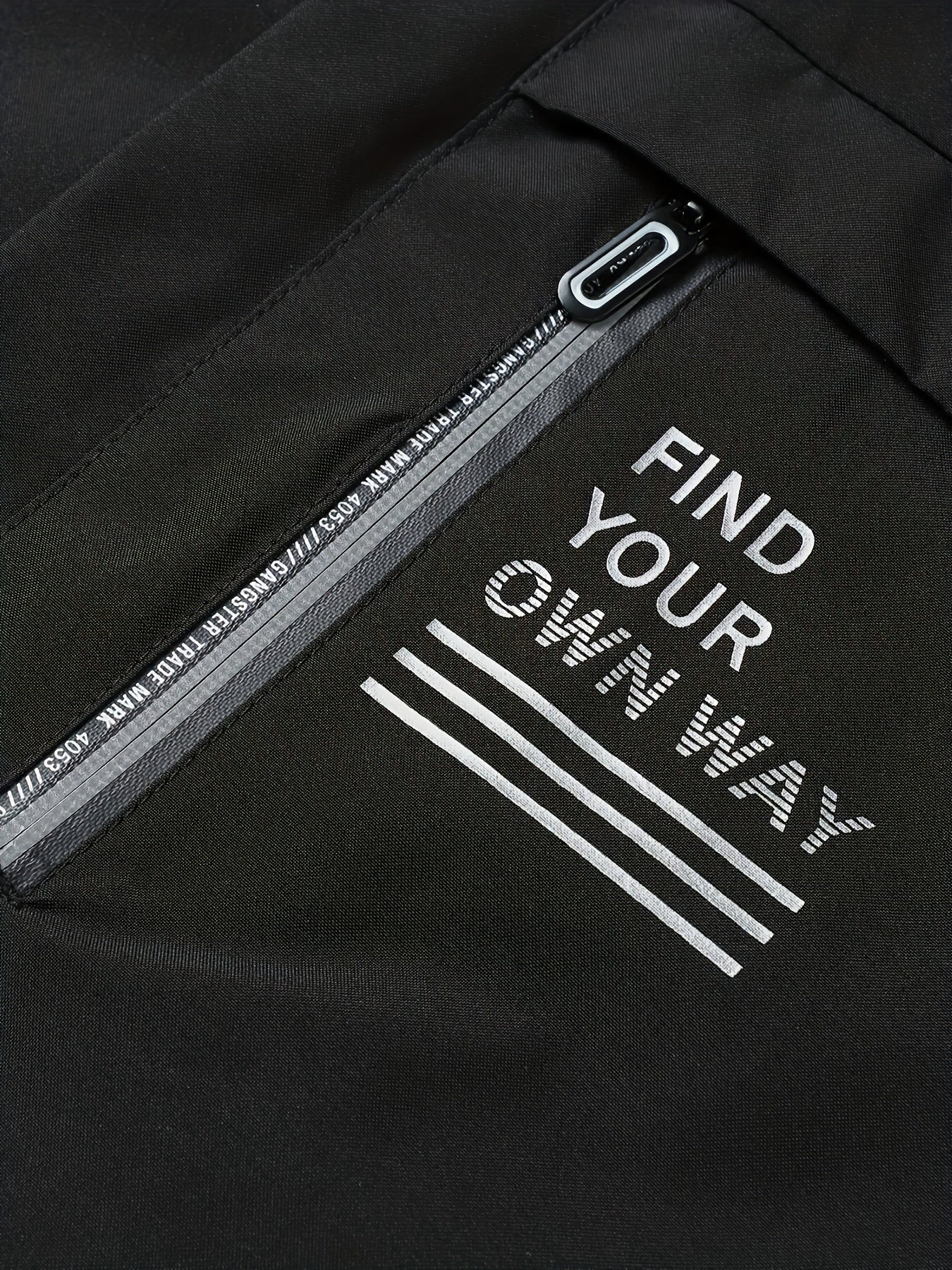 Find Your Own Way" Faux Down Jacket