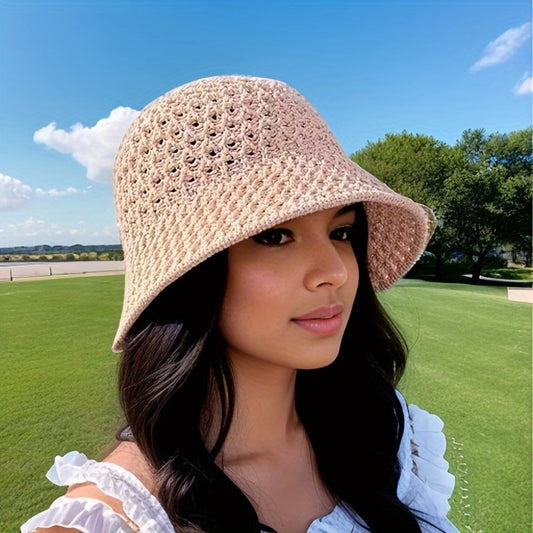 🌞 Women's Summer Sun Hat - Breathable Cotton Bucket Hat