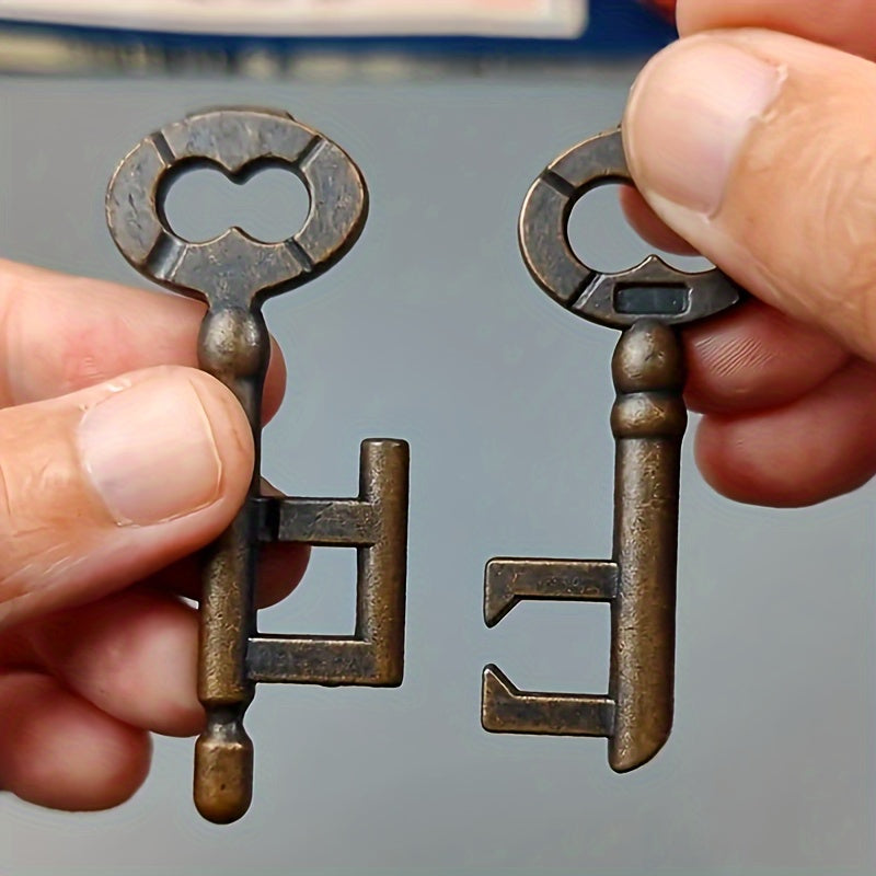 🔐 Kong Ming Alloy-Key Lock Puzzle 🧠