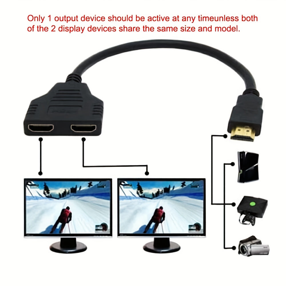 📺 Dual View 1080P HDTV Splitter Cable 🔄