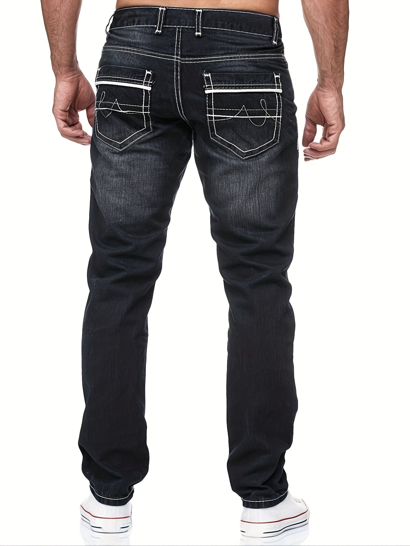 🌟 Men's Comfy Street Style Distressed Denim Pants with Pockets