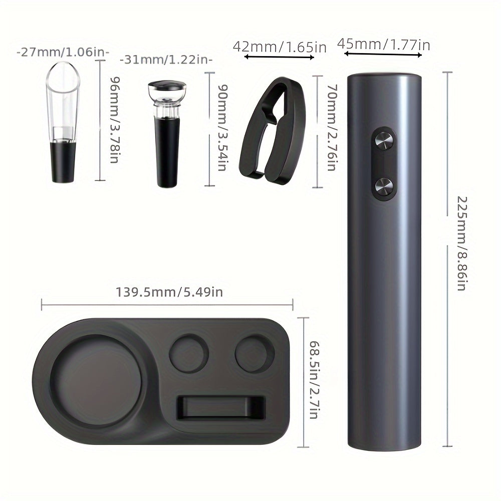 Xuangui 5-In-1 Electric Wine Opener Set