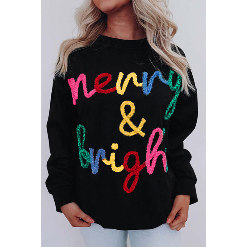 Casual All-match Embroidered Warm Sweater For Women