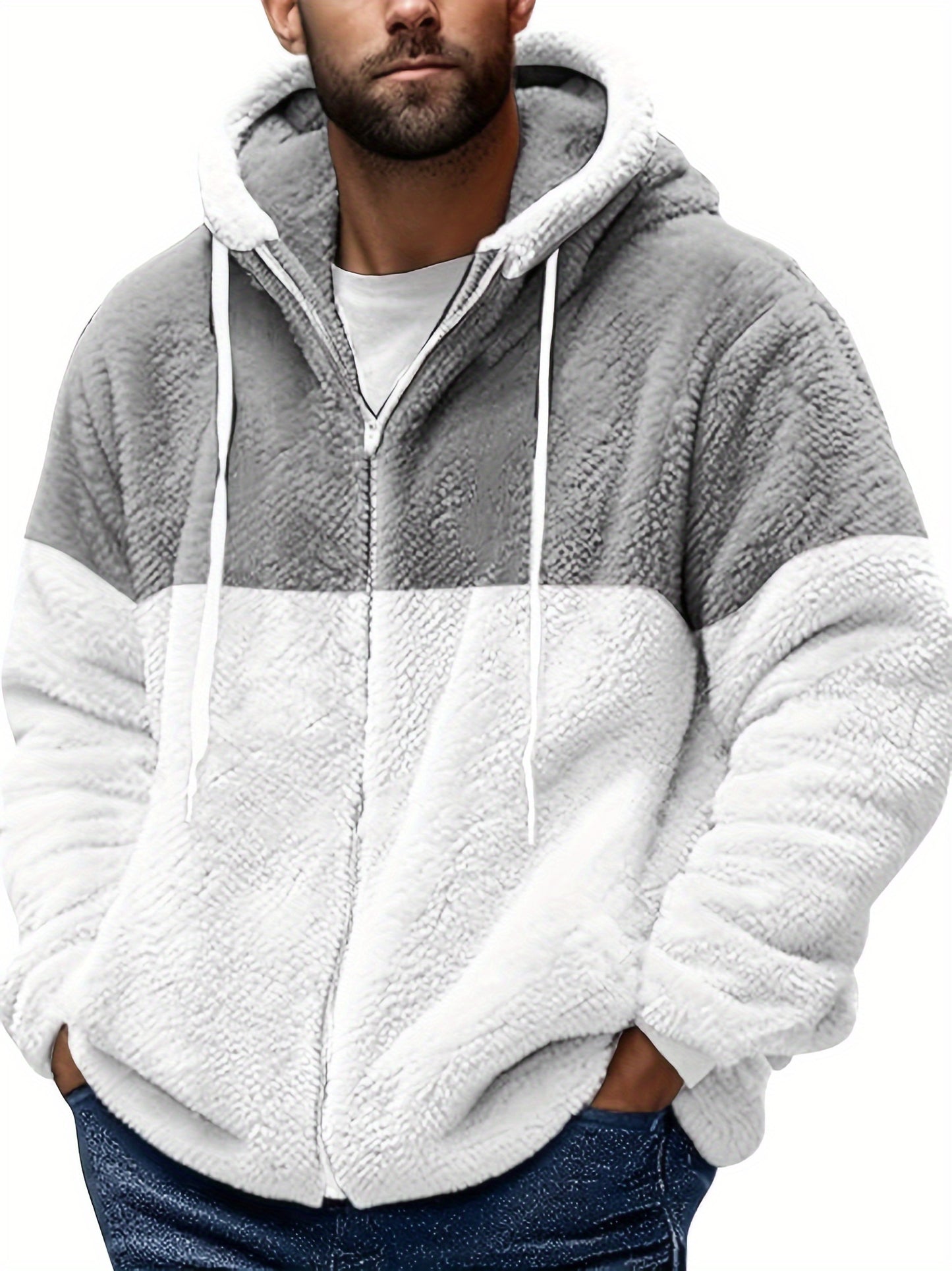 🧥 Men's Sherpa Fleece Hoodie Jacket 🧥