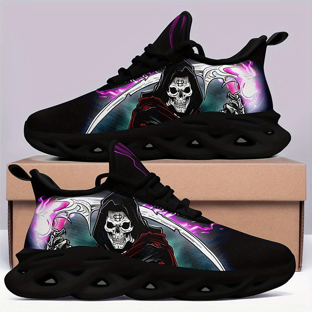 Punk Blade Skull Sneakers 💀🖤