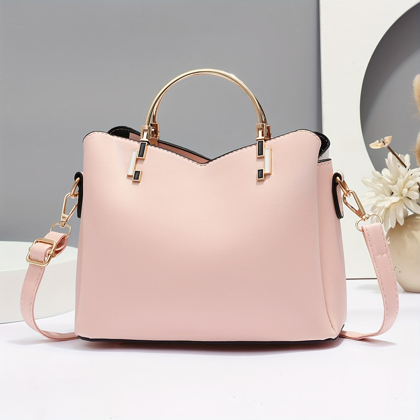 👜 Chic Tassel-Accented Color block Handbag for Women 👜