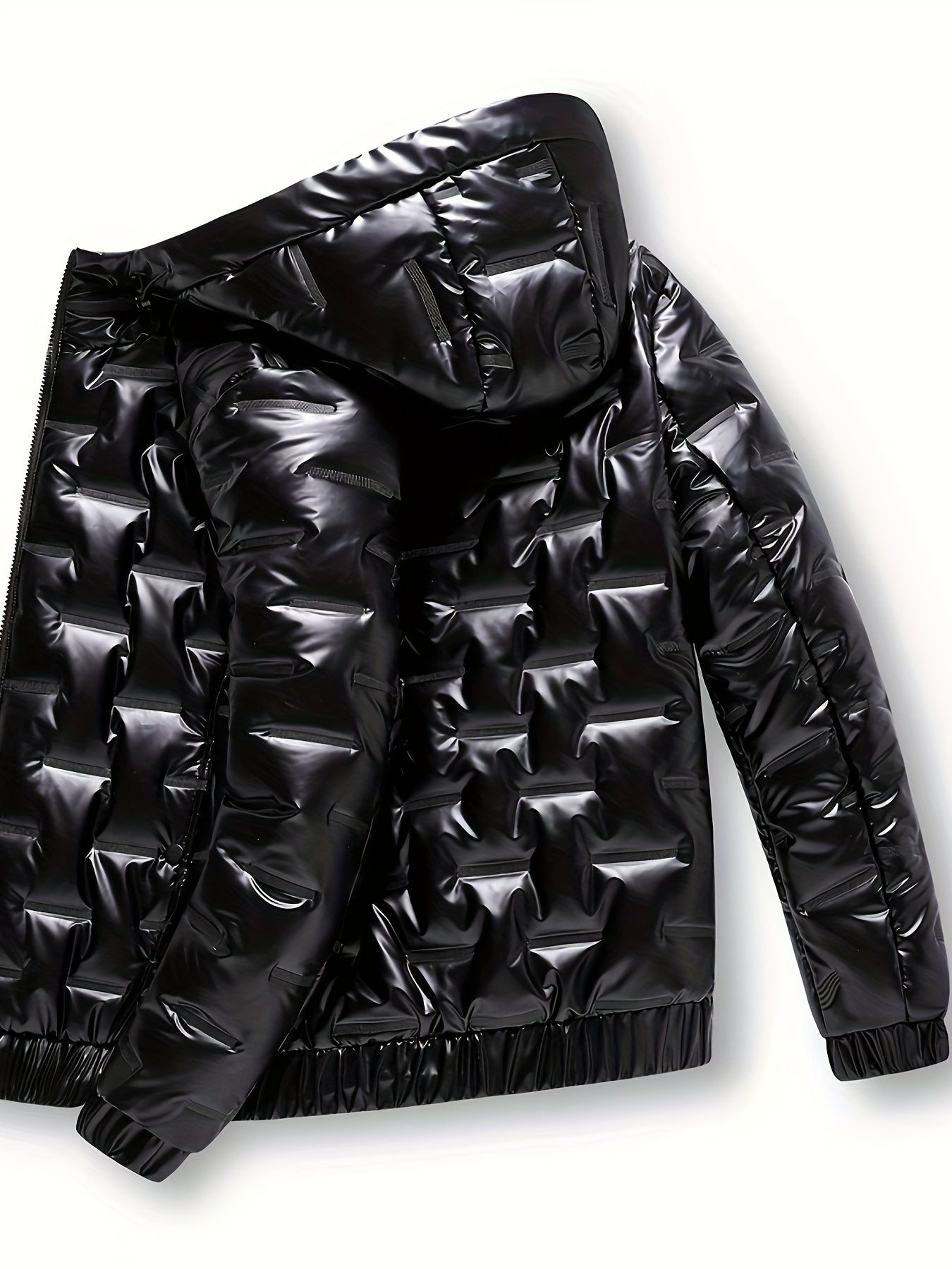 Name: Urban Glare Shiny Puffer Jacket 🌆🔥