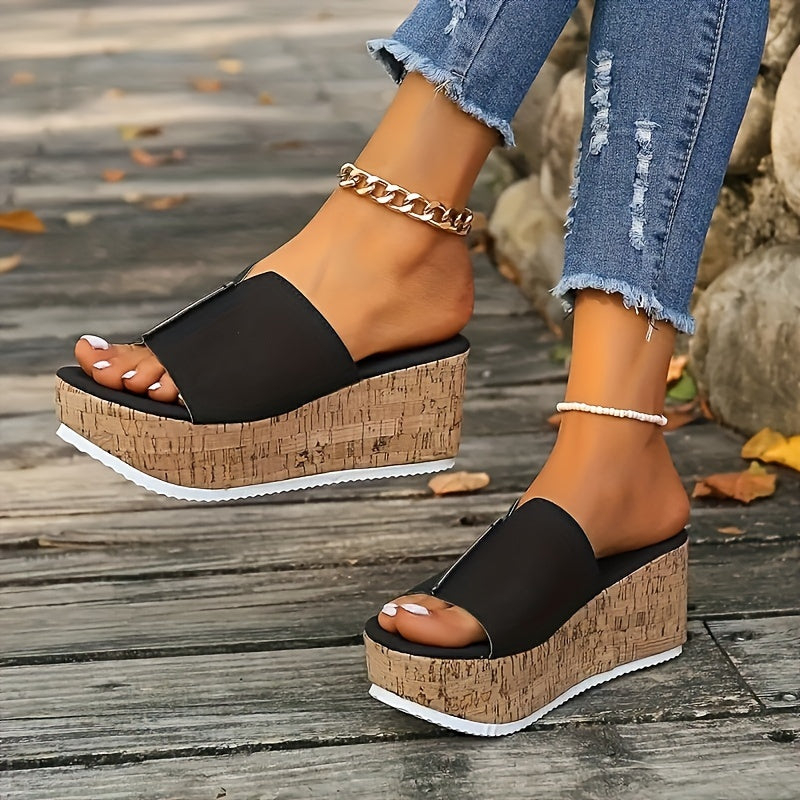 Women's Solid Color Casual Sandals