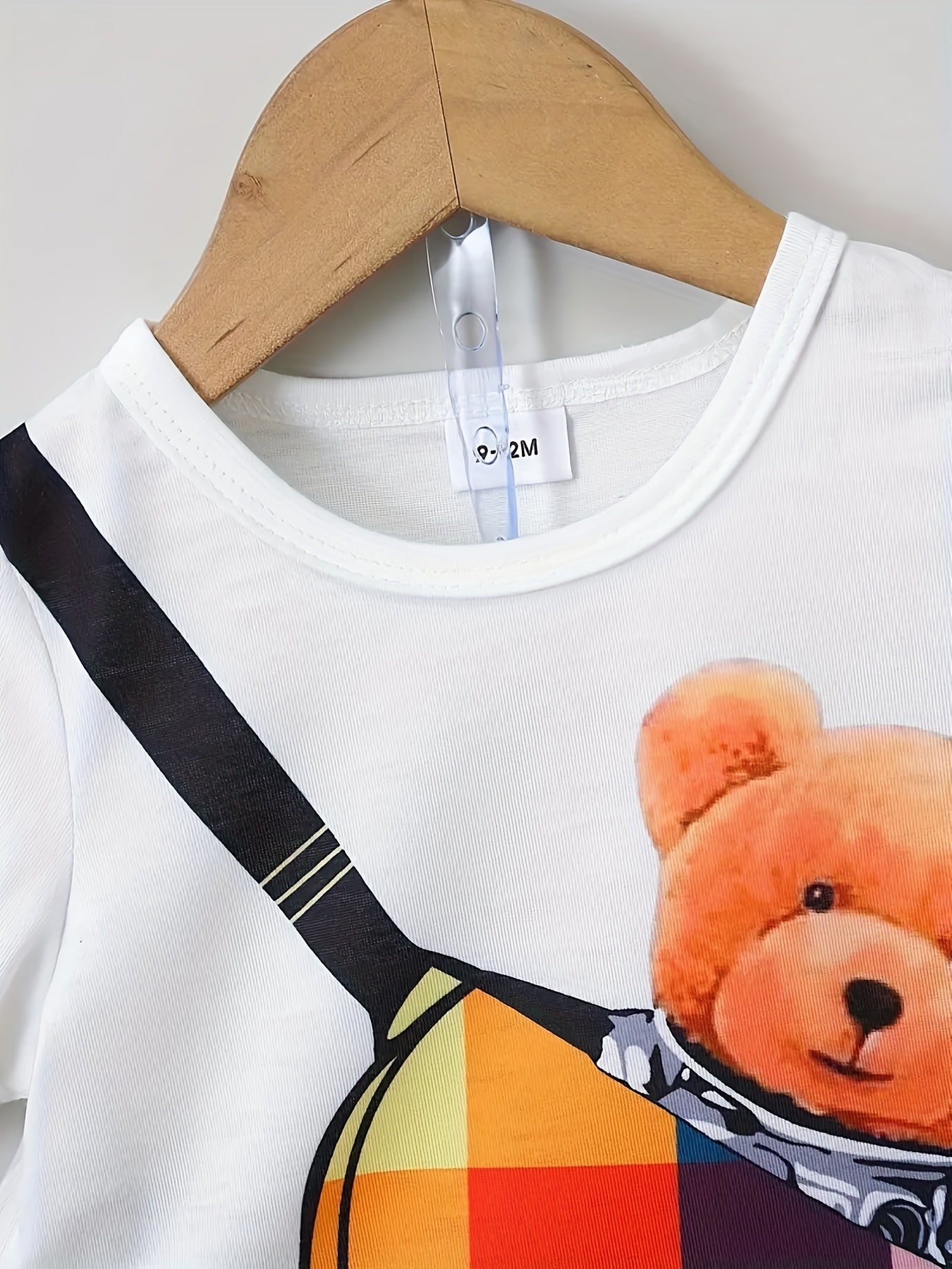 🧸 Baby Boy's Trendy Cartoon Bear Set 🩳