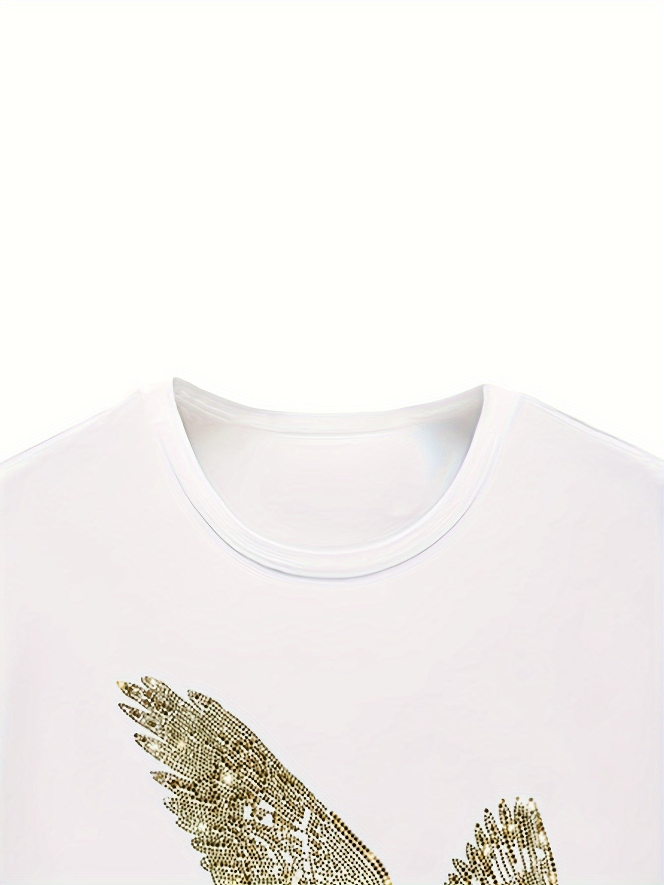 🦅 Rhinestone Eagle Cotton T-Shirt 🦅