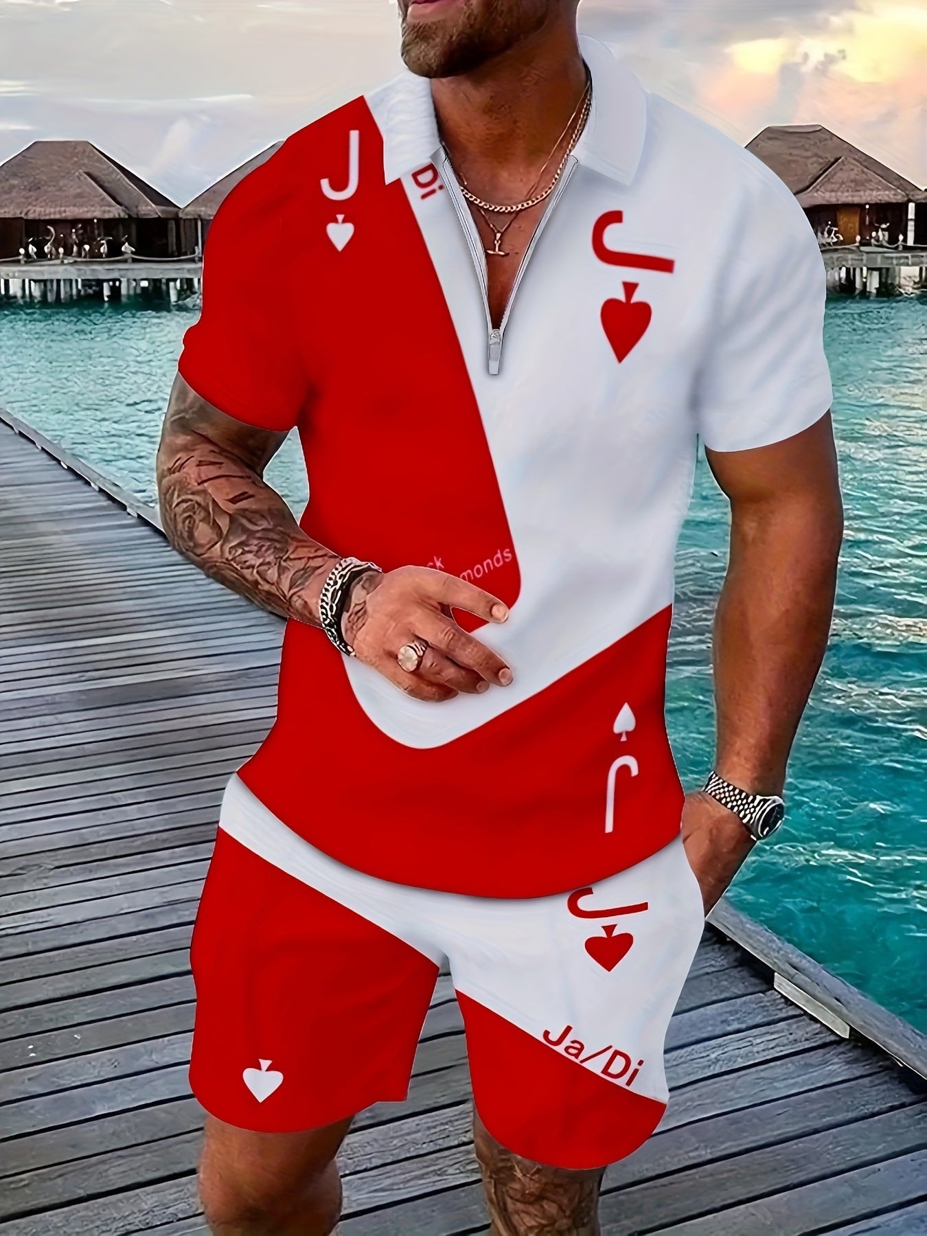 Jack of Hearts" 2-Piece Summer Outfit Set 💥