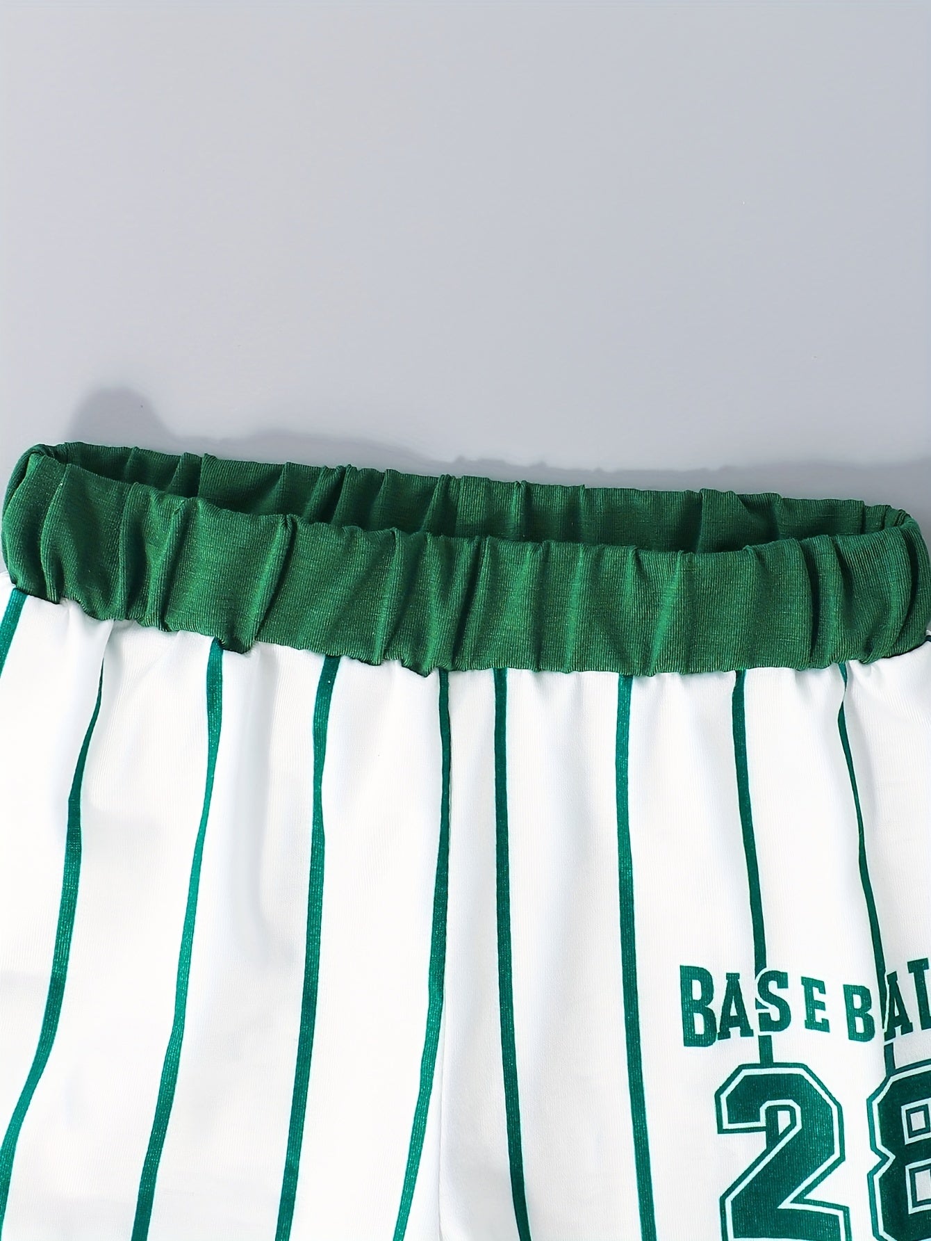 ⚾️ Boys' 2-Piece Baseball Letter Print T-Shirt & Shorts Set – Cool & Comfortable Summer Outfit 👕