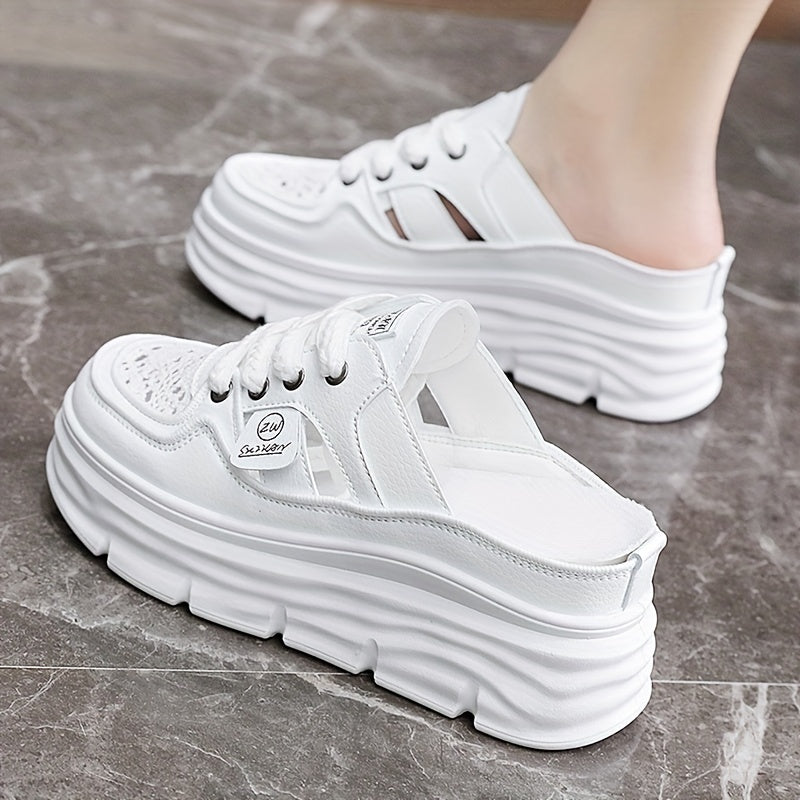 Women's Breathable Platform Mule Sneakers 🌼👟