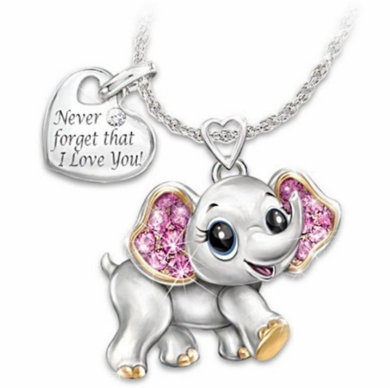 Cute Elephant Necklace: Adorable Fashion Accessory for Kids and Adults