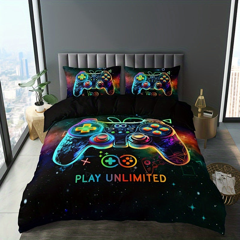 Stylish Gamepad Duvet Cover Set 🎮🛏️