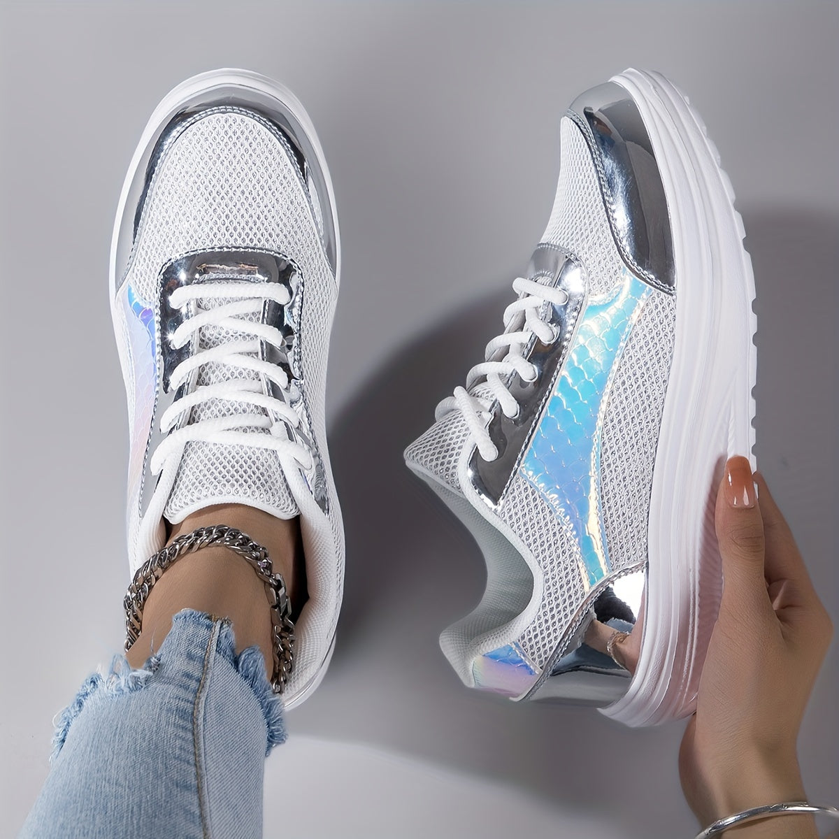 Breeze Fit Breathable Mesh Platform Sneakers 🌬️👟