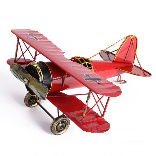 Vintage Mini Metal Decorative Plane Model