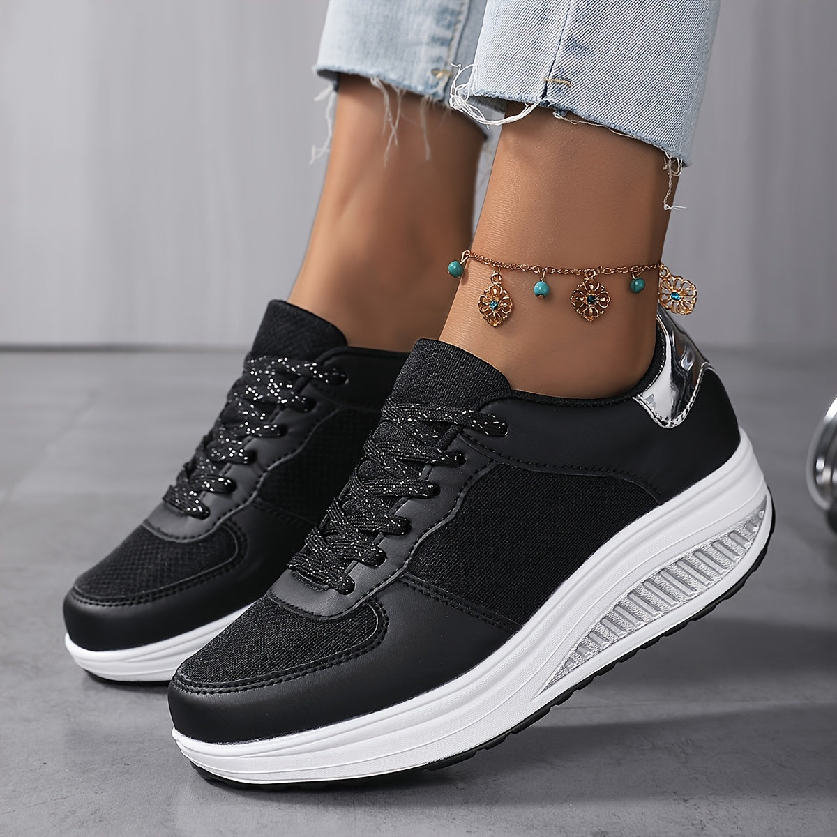 Breeze Walk Mesh Platform Sneakers 🌬️👟