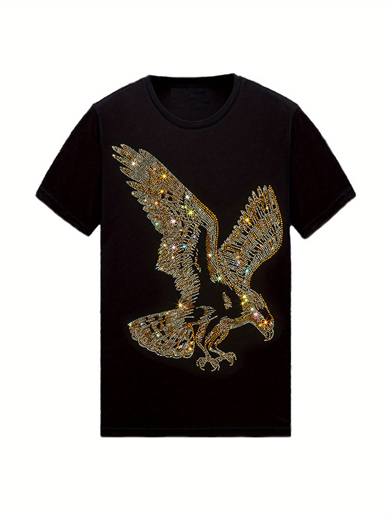 🦅 Rhinestone Eagle Cotton T-Shirt 🦅