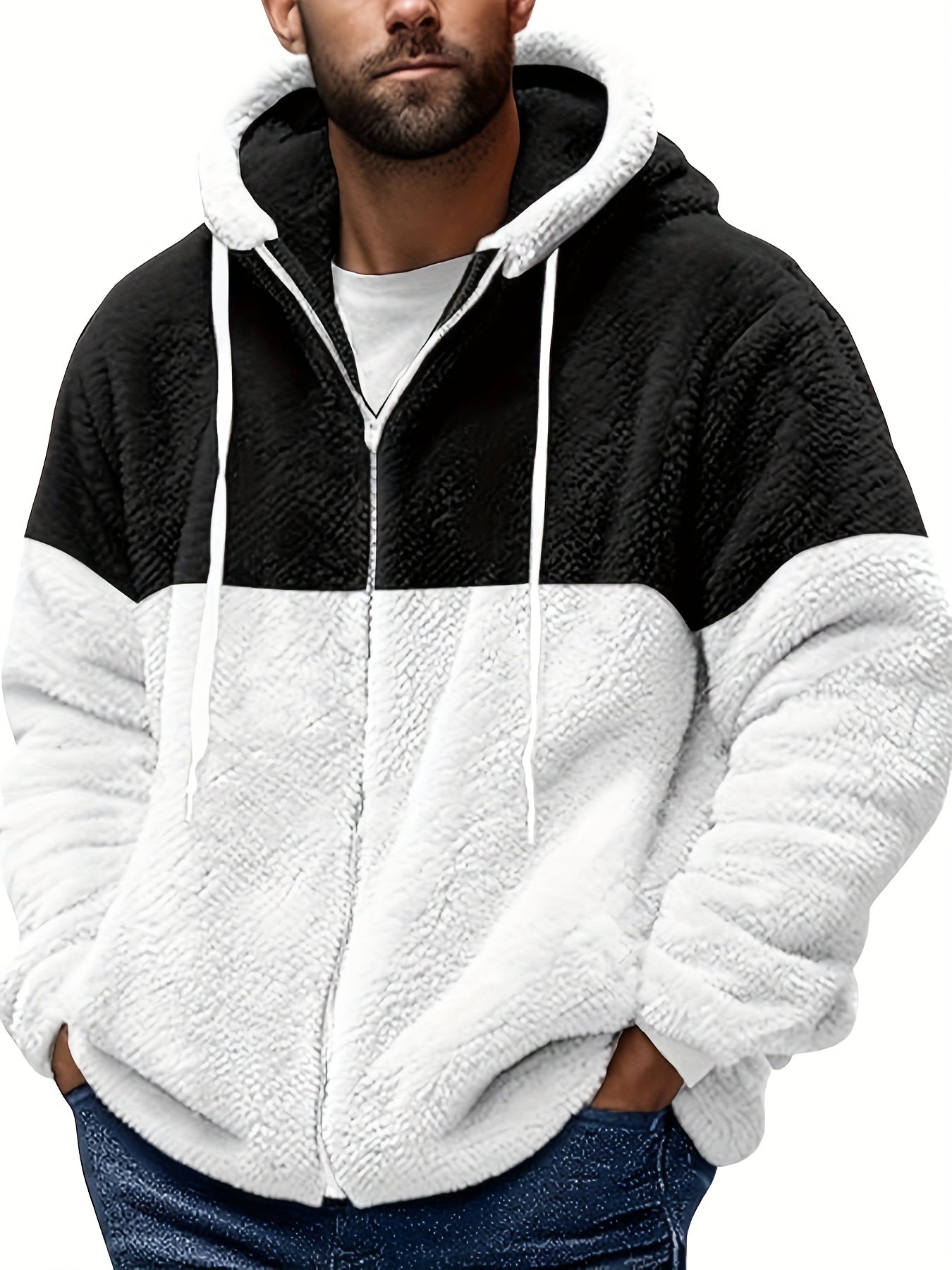 🧥 Men's Sherpa Fleece Hoodie Jacket 🧥