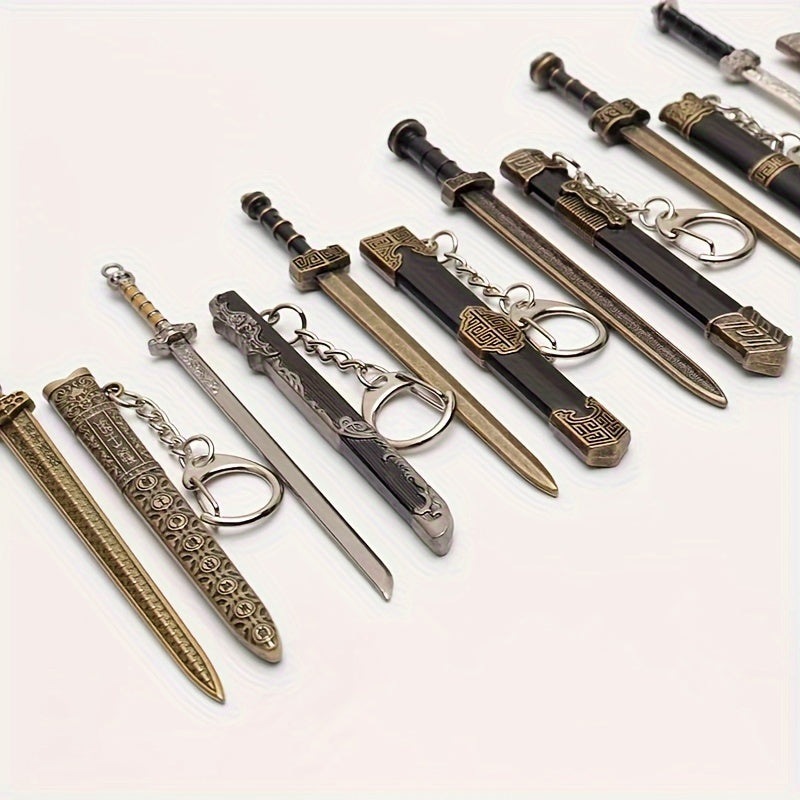 7-Piece Mini Sword Keychain Set ⚔️