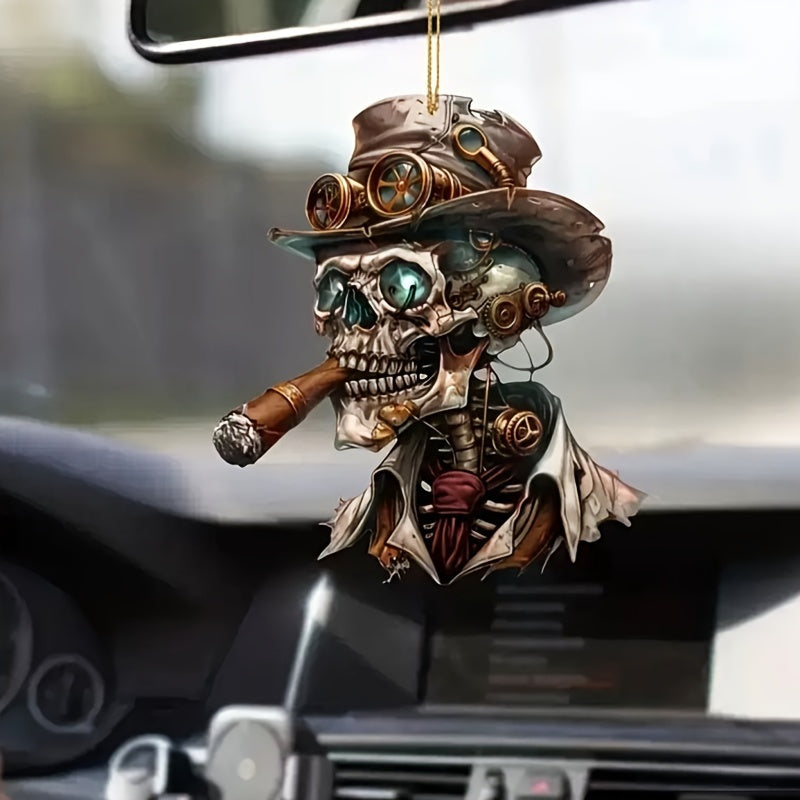 💀 "Spooky Skull Charm" Halloween Car Hanging Ornament 💀