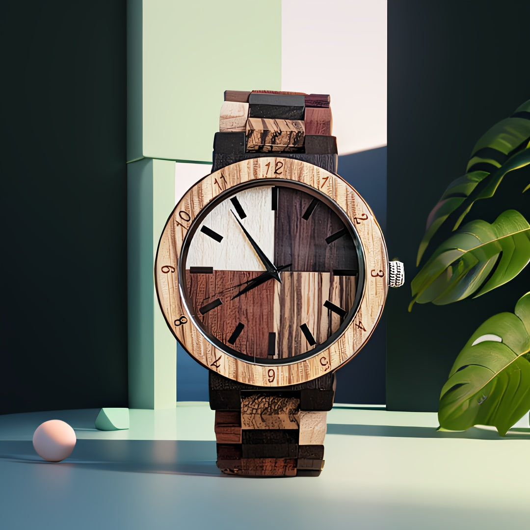 Nature’s Palette Chic Wooden Watch 🌳