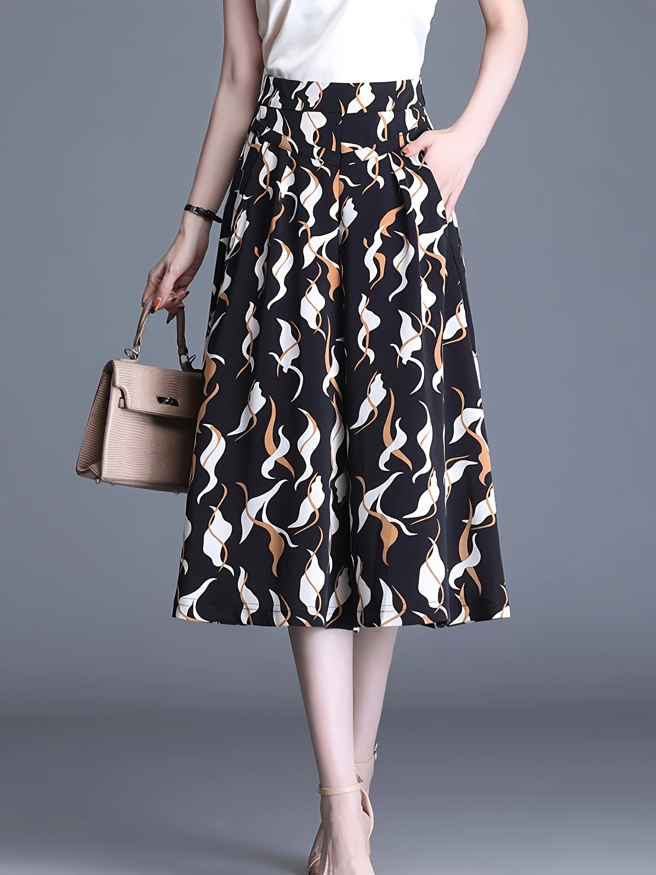 Geometric Print Culottes