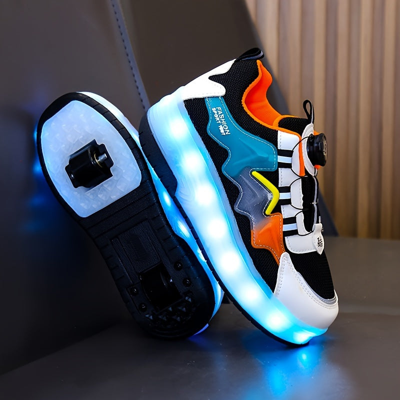 Trendy Light-Up Roller Skateboard Shoes 🔥🛹