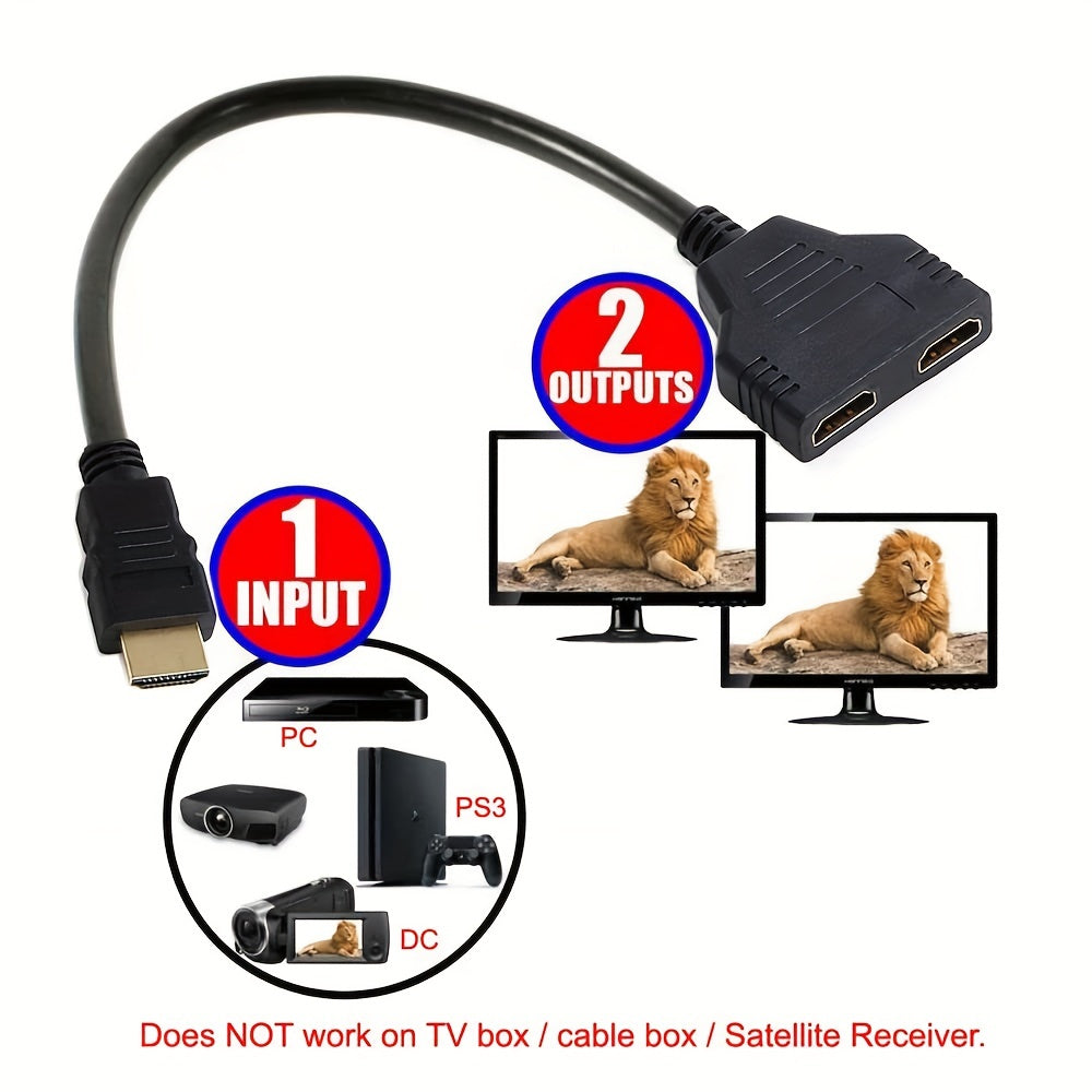 📺 Dual View 1080P HDTV Splitter Cable 🔄