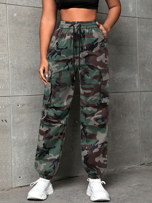 Camo Print Baggy Joggers