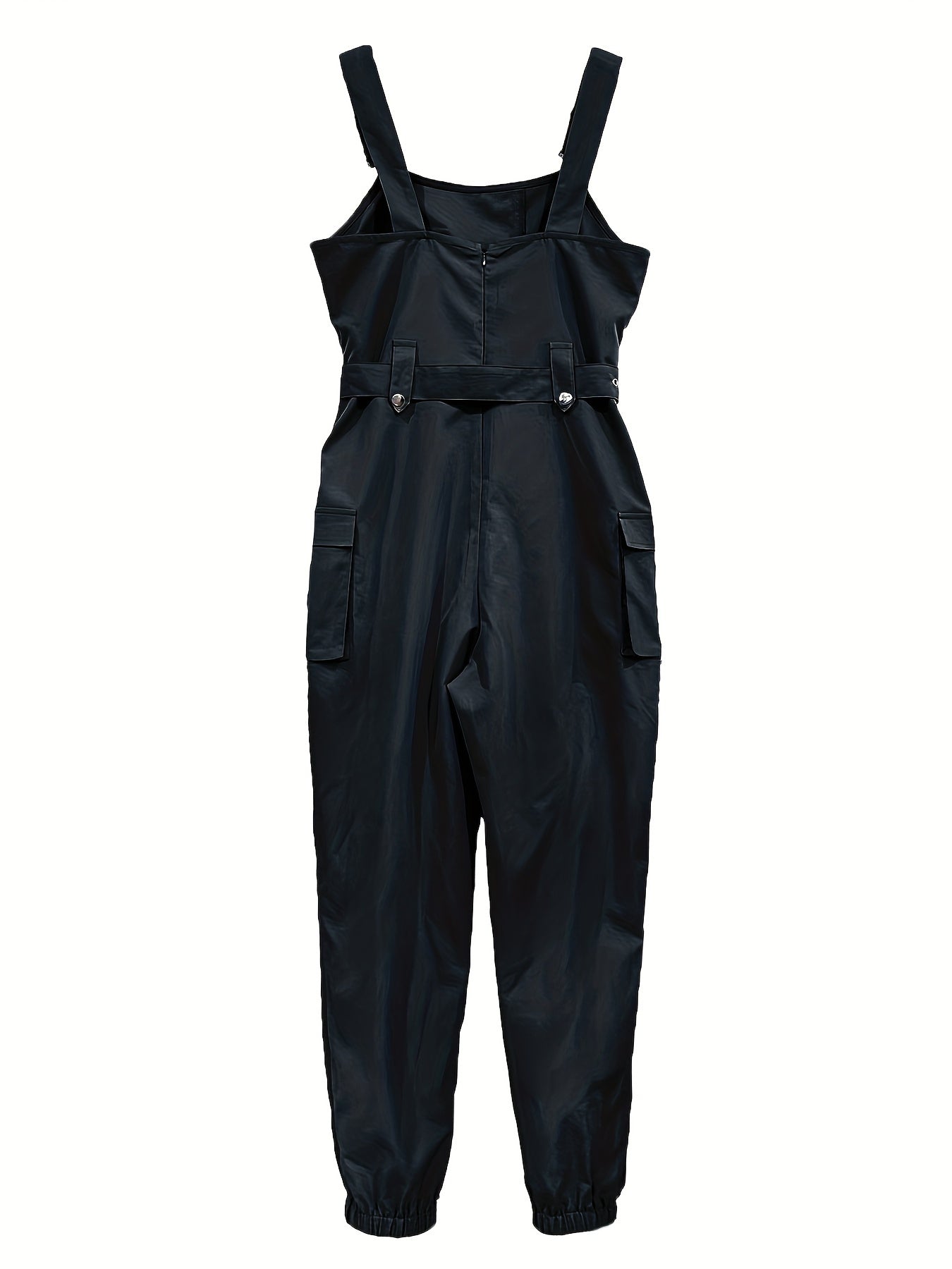 🛠️ Solid Flap Pocket Cargo Jumpsuit 🛠️