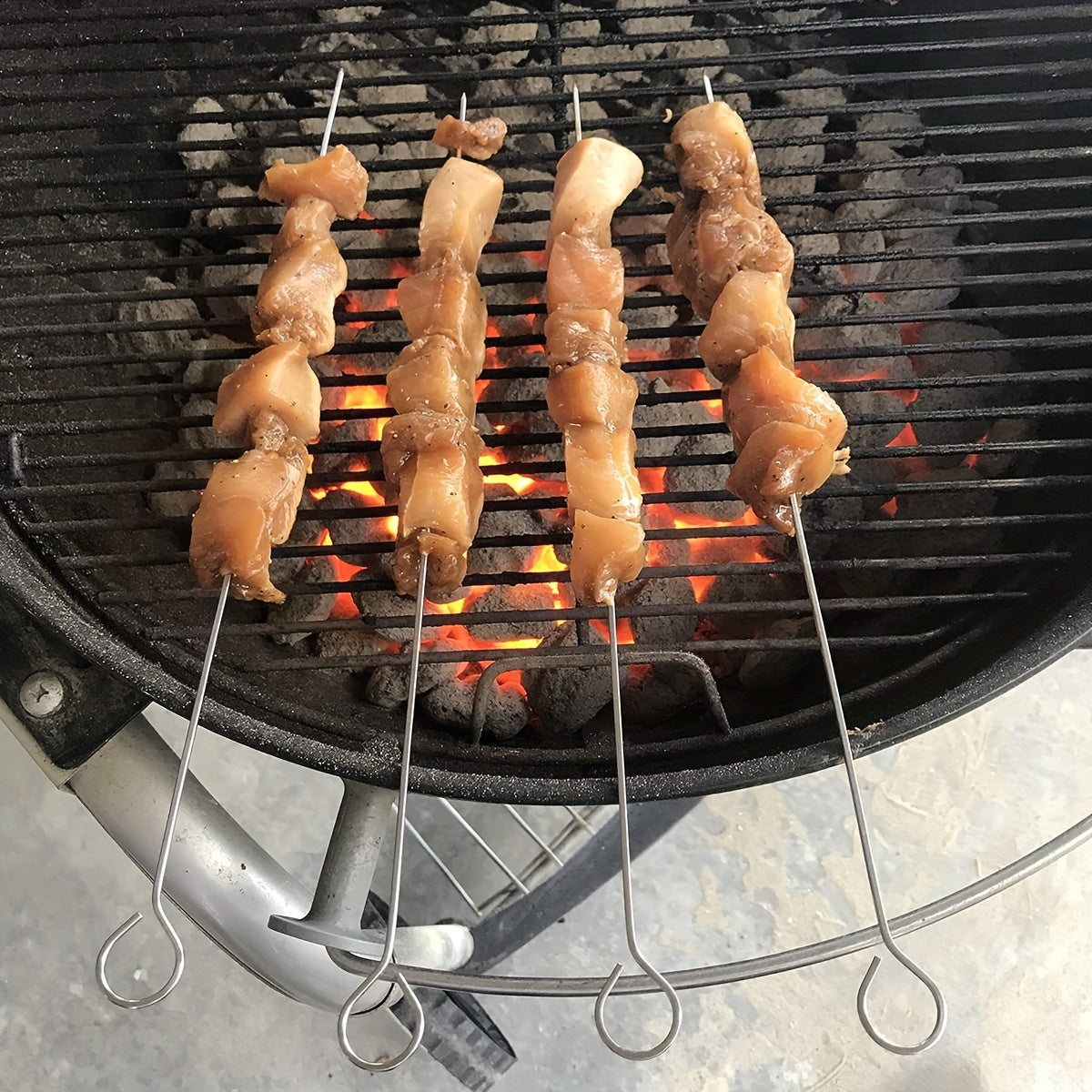 🔥 Grill Master Stainless Steel BBQ Skewers 🍢