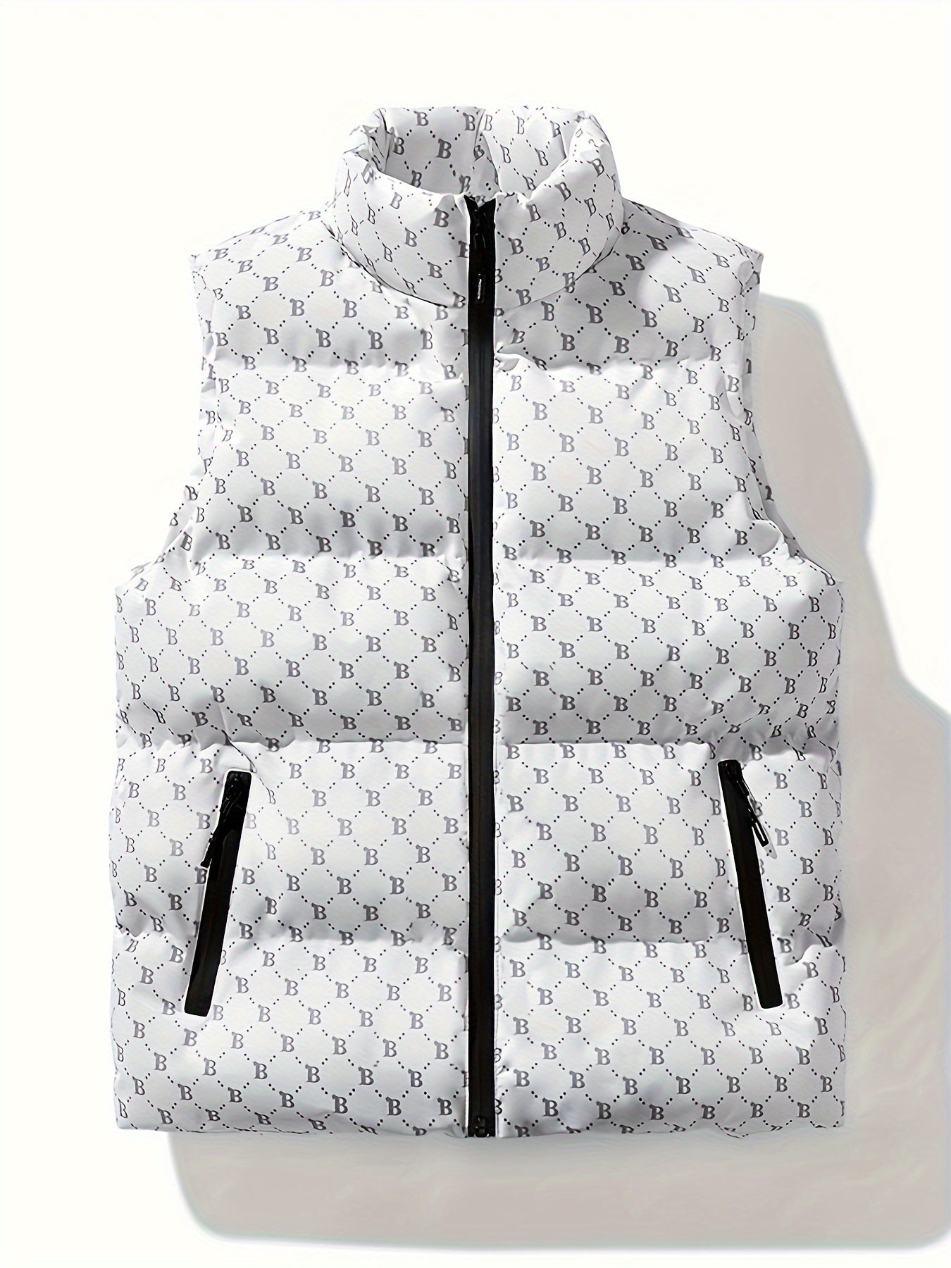 Letter Print Winter Padded Vest ❄️