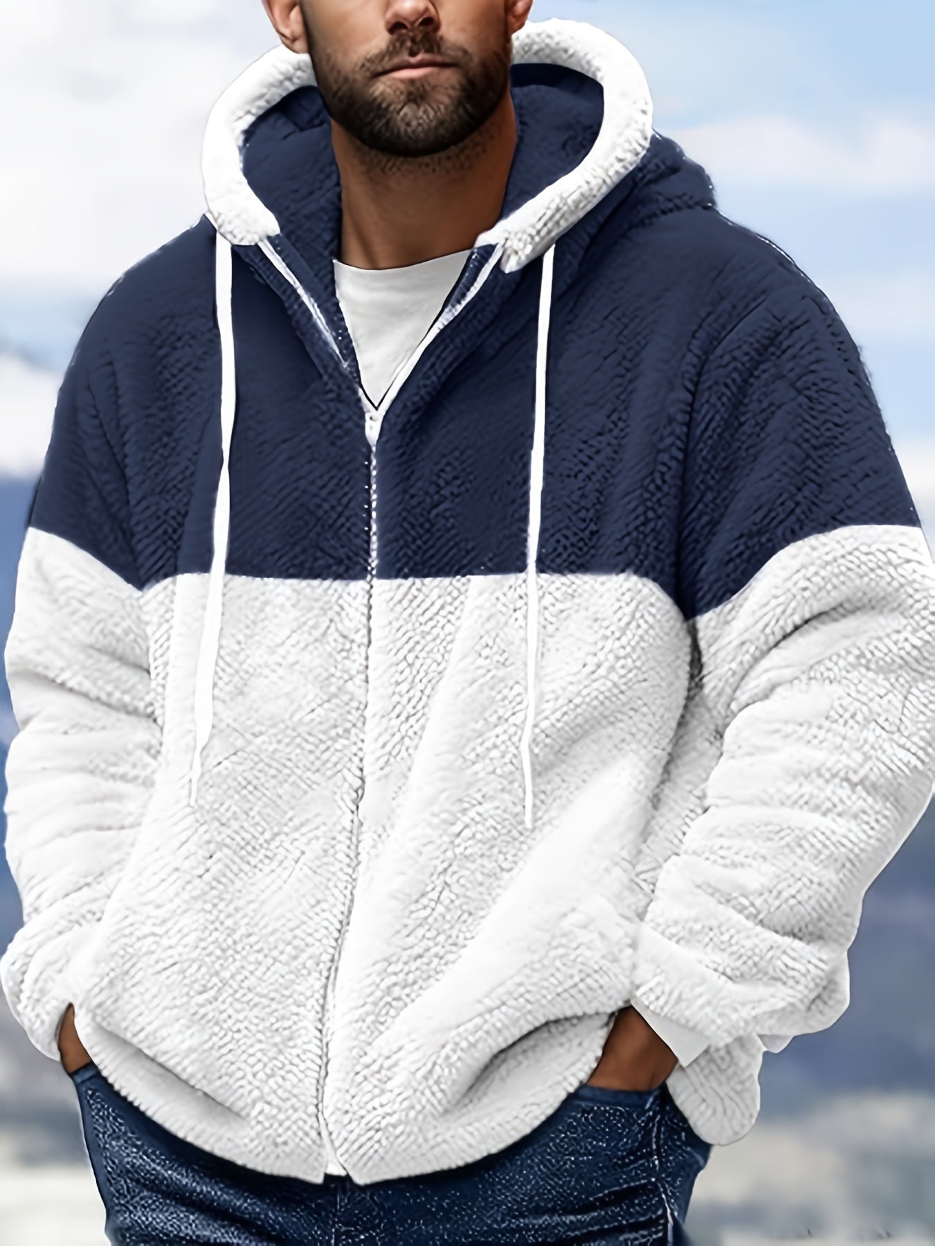 🧥 Men's Sherpa Fleece Hoodie Jacket 🧥