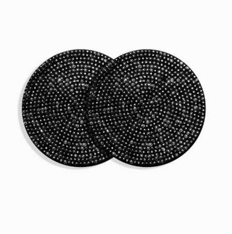 Bling Car Coasters For Cup Holder 2 Pack Universal Anti Slip Silicone Cup Holder Insert Crystal Rhinestone Car Interior Accessories