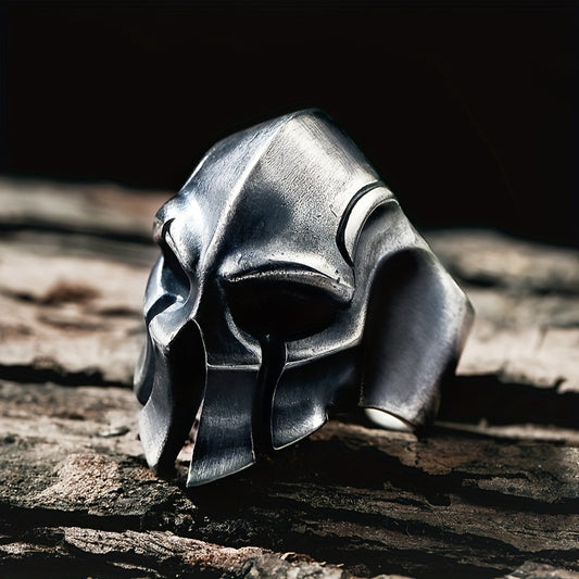 🦠 "Retro Bio Mask" Adjustable Finger Ring 🎇