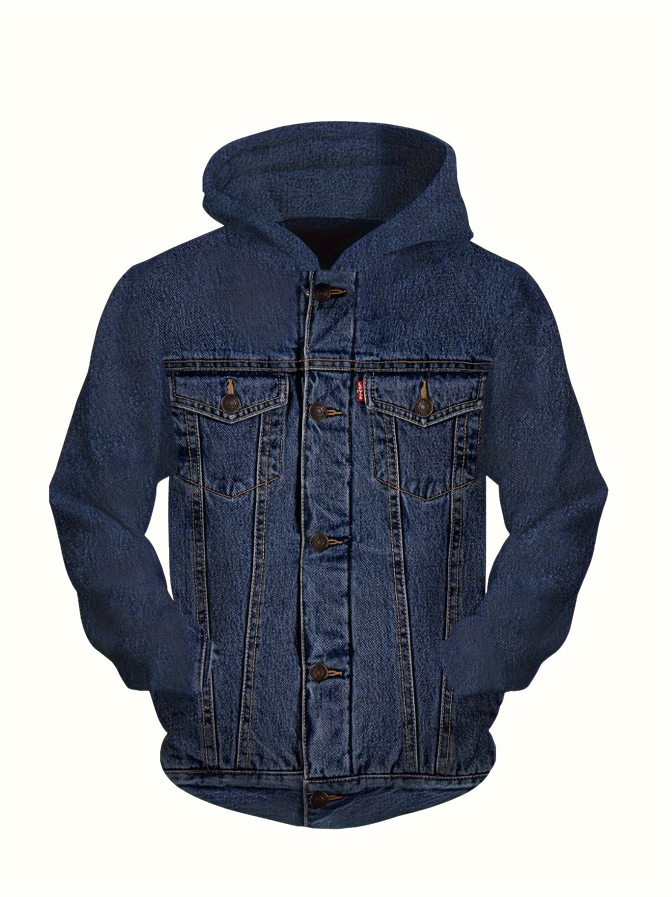 👖 Men's 3D Denim Print Casual Hoodie 👖