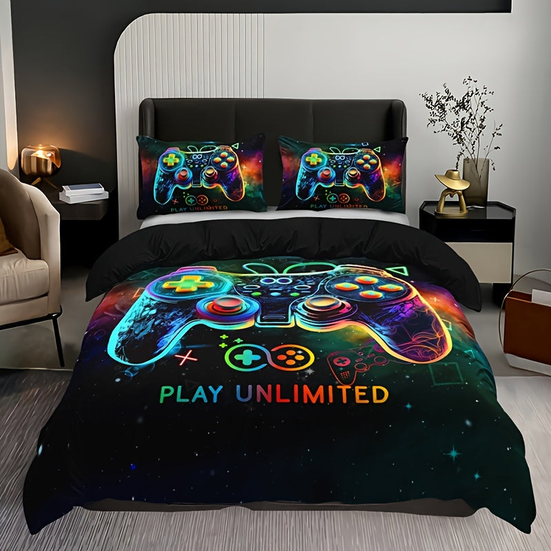 Stylish Gamepad Duvet Cover Set 🎮🛏️