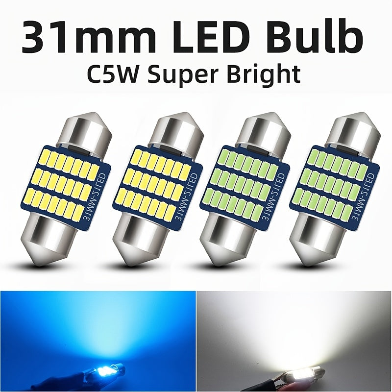 Glow Beam 4pcs DE3175 LED Festoon Bulbs