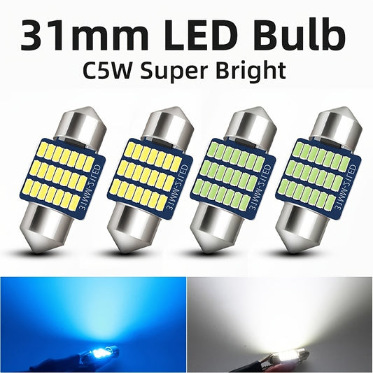 Glow Beam 4pcs DE3175 LED Festoon Bulbs