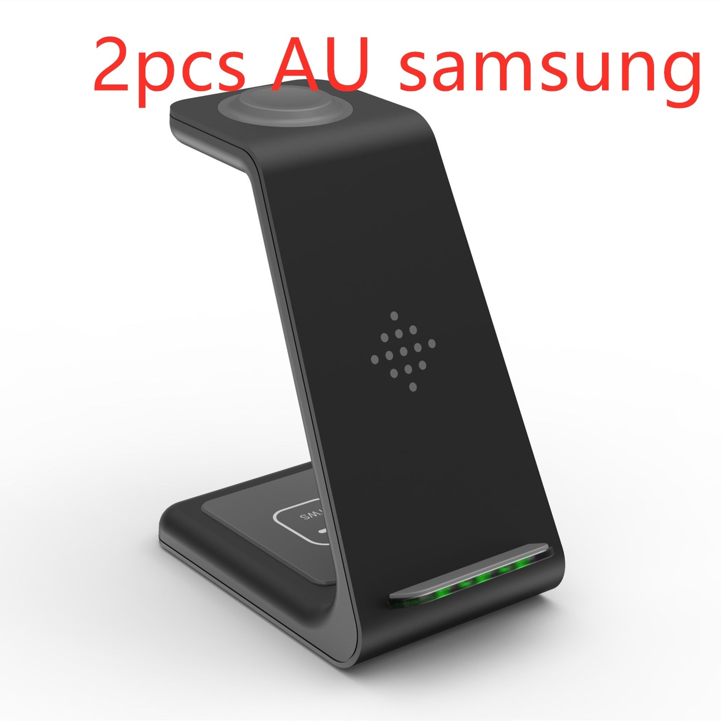 Quick Charge Trio: 3-in-1 Fast Charging Station with Wireless Charger Stand and Phone Holder