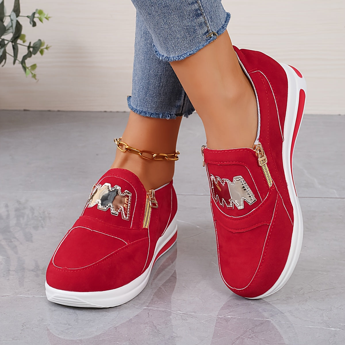 Women's Trendy Chunky Slip-On Sneakers 🌟👟