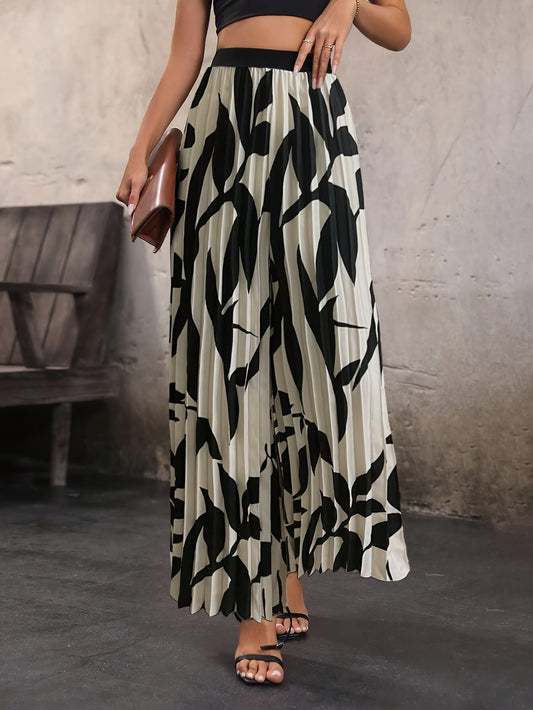 Botanical Breeze Wide Leg Pleat Pants