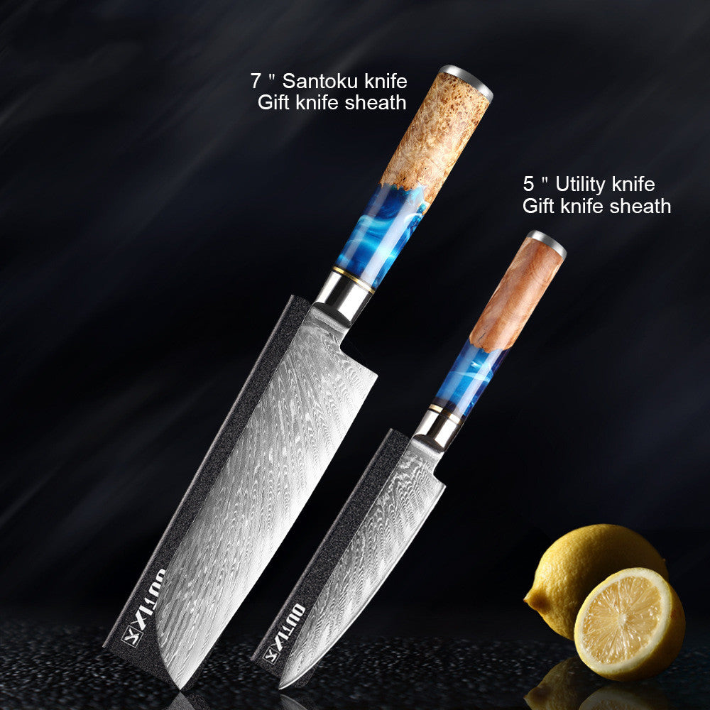 Culinary Edge Knife Set: Chef's Knife and Meat Chopping Knife for Masterful Cooking