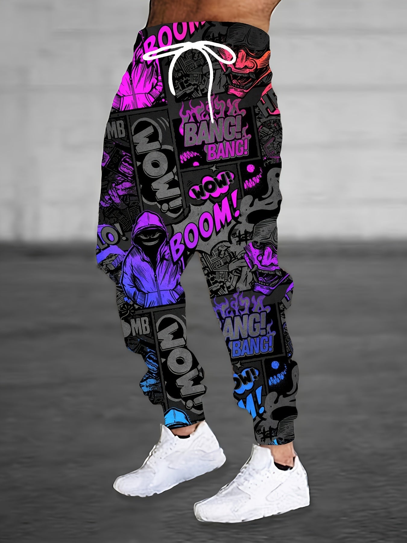 Comic Hooded Graphic Sweatpants