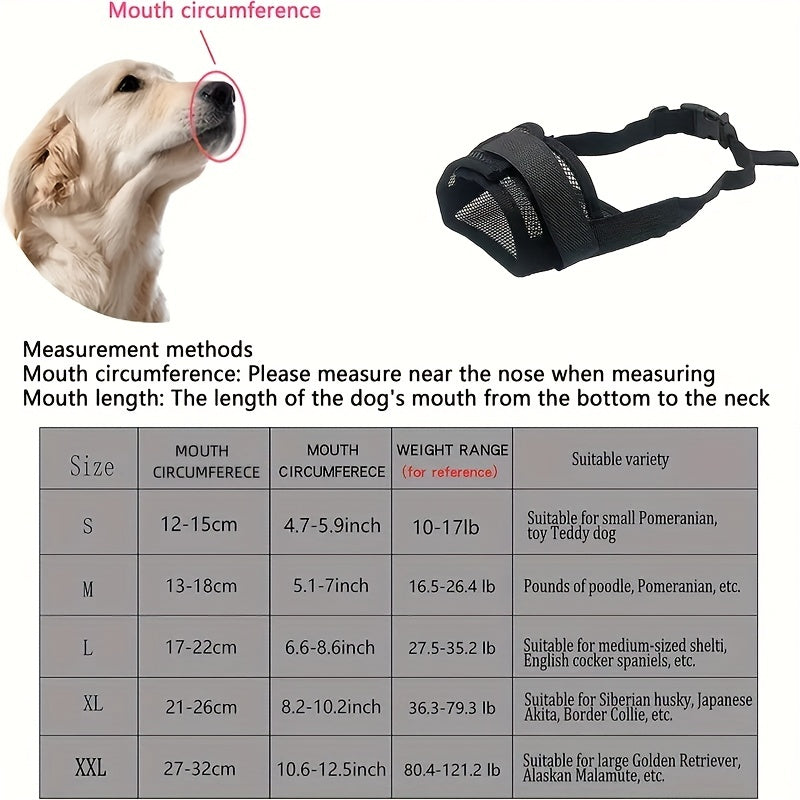 🚀 Bark Guard: Breathable Dog Muzzle 🐶